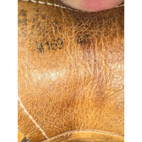 Prada Men's Shoes Brogue Us 9 Patent Leather‎ Yellow Blue Wingtip Oxford  M169 - Picture 14 of 16